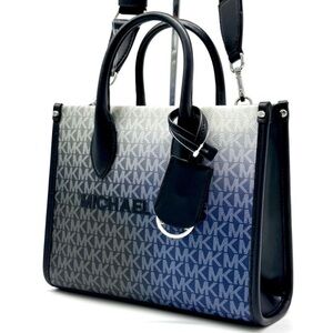 Michael Kors Mirella Small Ombré Signature Logo Crossbody Bag Black Multi